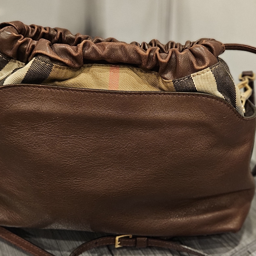 Burberry Brown and Tan Shoulder Bag - Picture 9 of 12